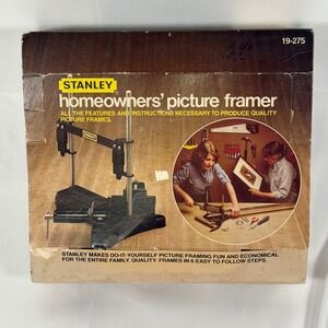 Stanley Homeowners Picture Framer 19-275 Black Vintage 1981 Miter Tool USA Made